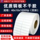 双排条码 热转印铜版 不干胶打印贴纸 10000张 纸不干胶条码 纸40