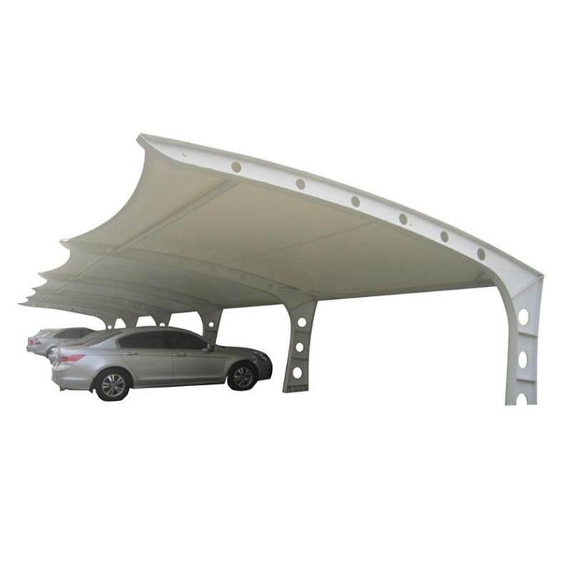 建筑膜材PVDF1100克膜布制作裁剪质保15年停车棚景观蓬