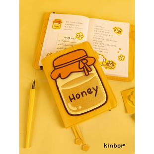 女生可爱A6创意文具礼盒礼物文具记事本 手帐本honey手账礼盒套装