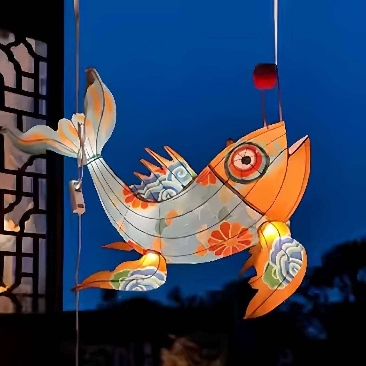 013227鱼发复古光户外鲤鱼过道鱼灯花灯锦鲤锦灯金鱼装饰鲤灯笼定,节庆用品/礼品,花灯,淘宝优惠券,粉丝福利购,淘宝优惠卷