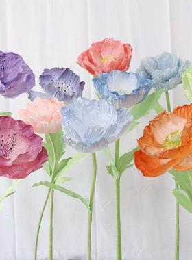 商场橱窗装饰多彩虞rT0dpv3C美活人纸花路引置摆件拍照大型动艺术