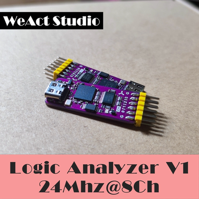 WeAct-LogicAnalyzer USB逻辑分析仪24Mhz 8ch 通道 FPGA调试开源