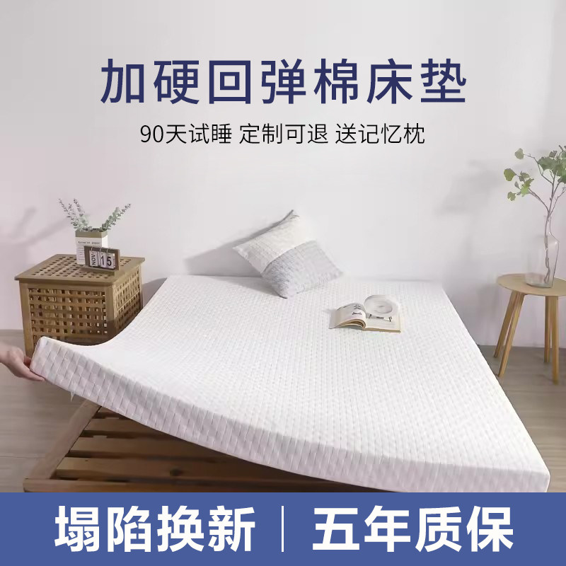 定制高密度床垫记忆棉回弹棉榻榻米加硬海绵垫家用农村大炕垫褥子