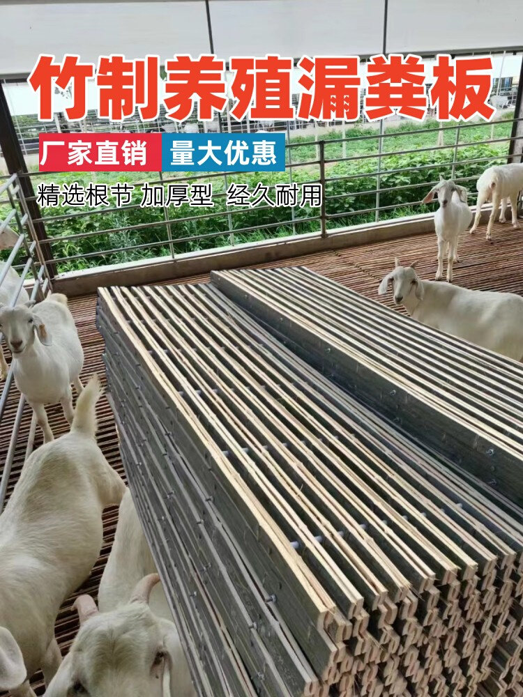 竹羊床漏粪板竹子漏粪板狗笼漏粪板鸡鸭漏屎板养殖专用漏粪板加厚