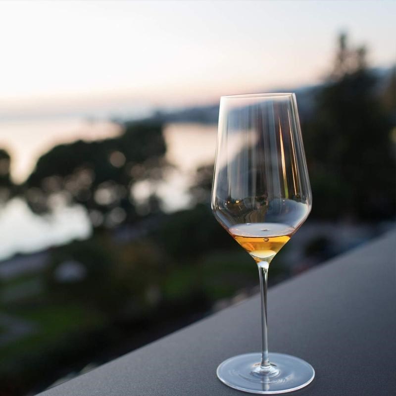 水晶玻璃白葡萄酒杯轻薄高脚杯2支西餐厅酒店高档细杆红酒杯子