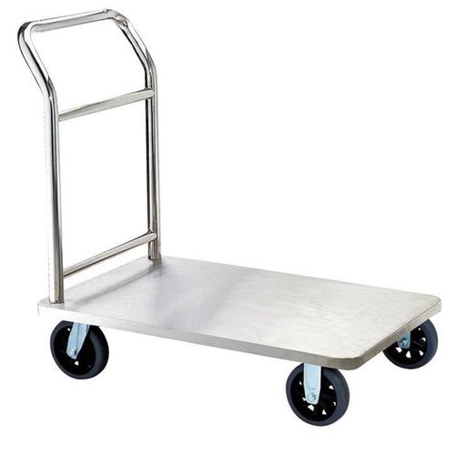 和畅XL-10手推平板车 酒店大堂行李车全不锈钢箱包运输小拉货推车