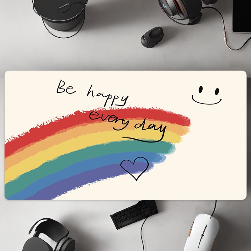 卡通毛毡电脑桌垫学生学q习书桌垫防烫2024年桌面家用超大号鼠标