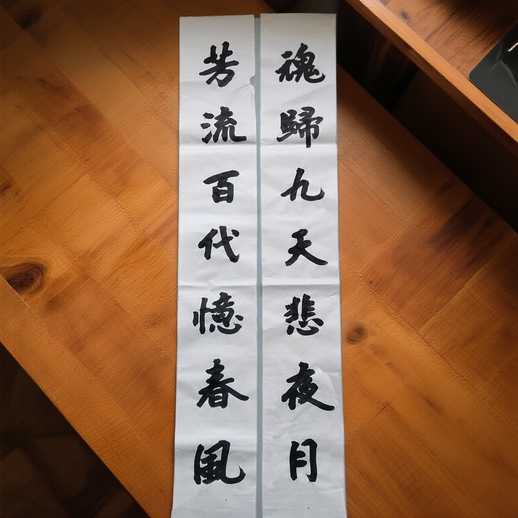 手写挽联孝联白纸对联守孝书法定制周年三年丧葬条幅灵堂追悼挽联