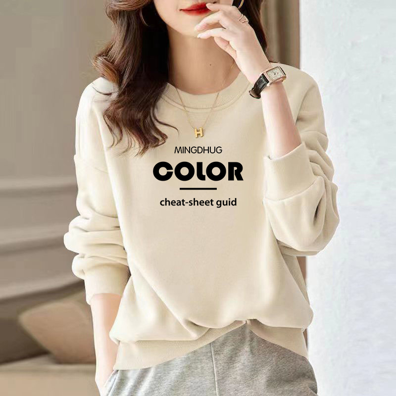 即墨正品加绒加厚卫衣女秋冬外套