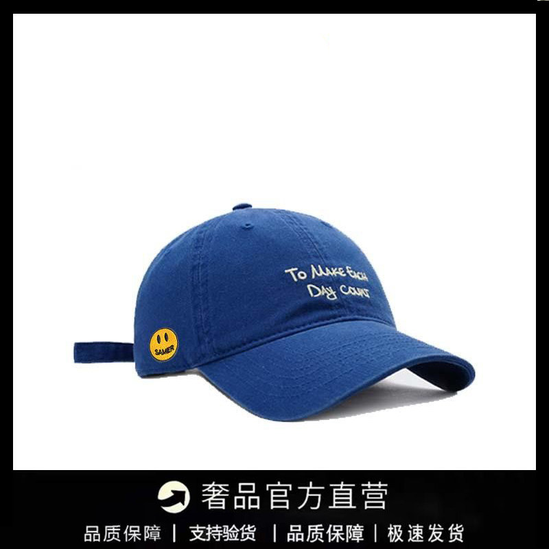 【一折专区】DREW SEEW 笑脸帽子美式棒球帽男女字母复古鸭舌帽潮