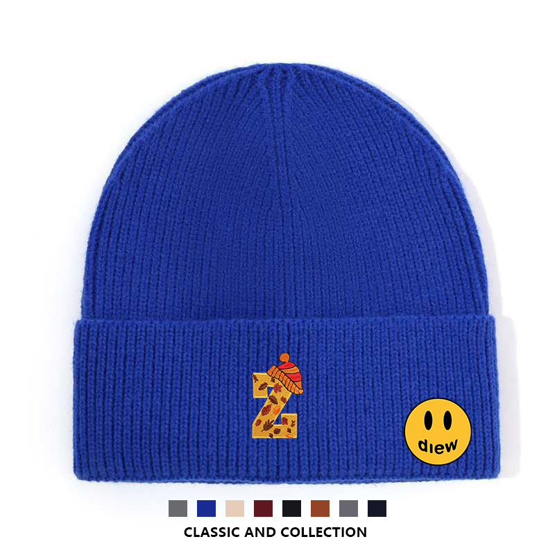 【一折专区】DREW SEEW 笑脸休闲护耳保暖帽子男女通用简约防风潮