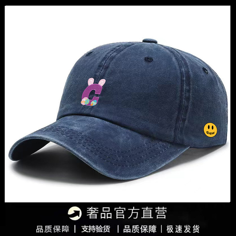 【一折专区】DREW SEEW 笑脸鸭舌帽美式百搭遮阳运动男女同款可爱