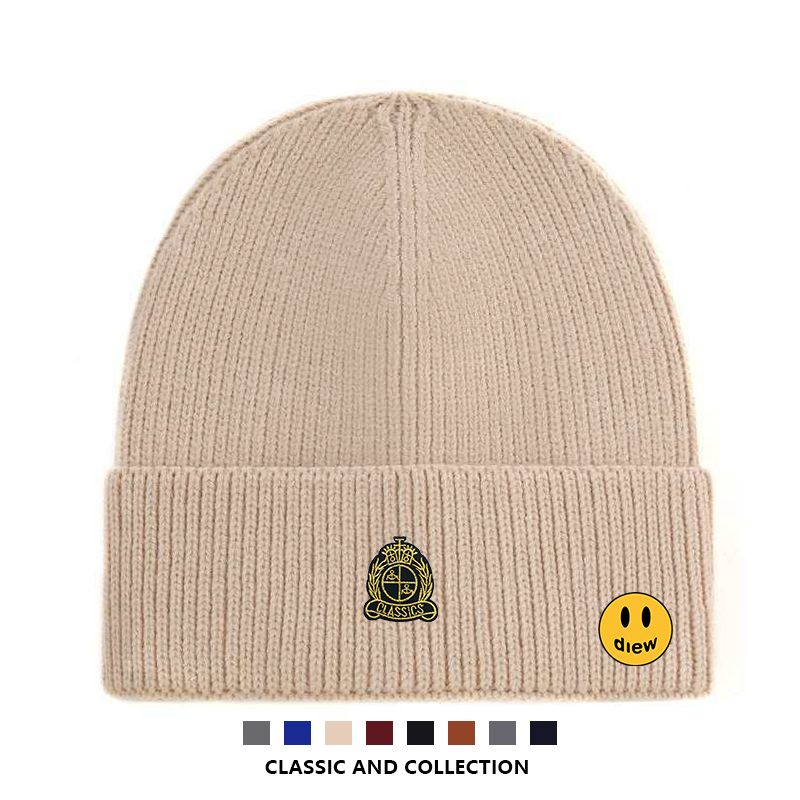 【一折专区】DREW SEEW 笑脸休闲时尚潮帽子男女通用秋冬保暖防风