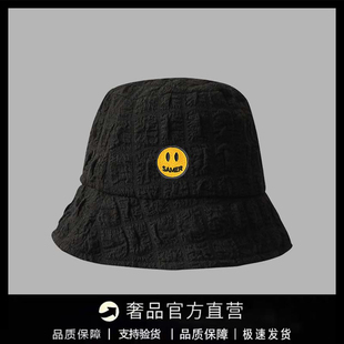【一折专区】DREW SEEW笑脸帽子流行泡泡面料渔夫帽百搭遮阳帽女