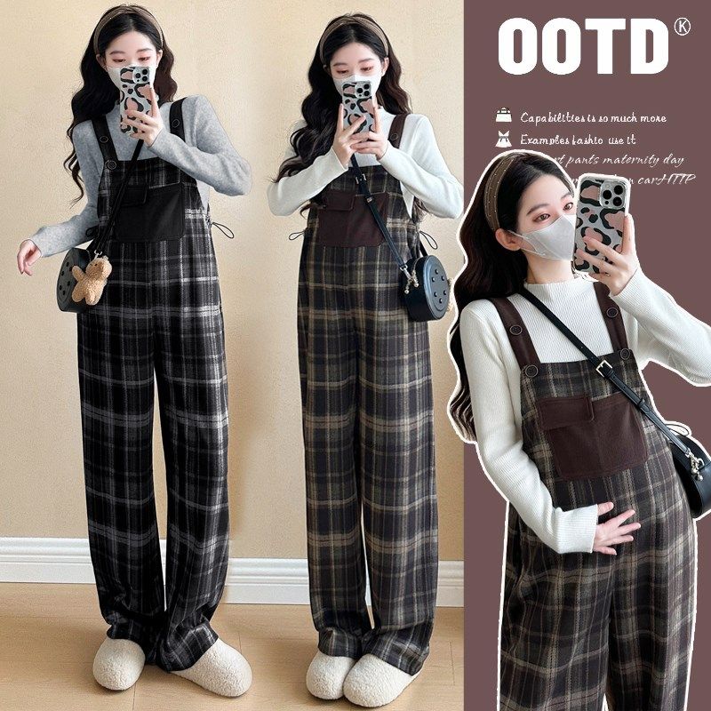 孕妇装秋冬装2025新款格子背心裙春秋连衣裙两件套高级感穿搭套装,孕妇装/孕产妇用品/营养,孕妇打底裤,淘宝优惠券,粉丝福利购,淘宝优惠卷