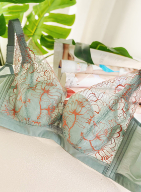 梵歌佰棠F42353超薄r兔耳杯大胸显小文胸收副乳防下垂调整型内衣