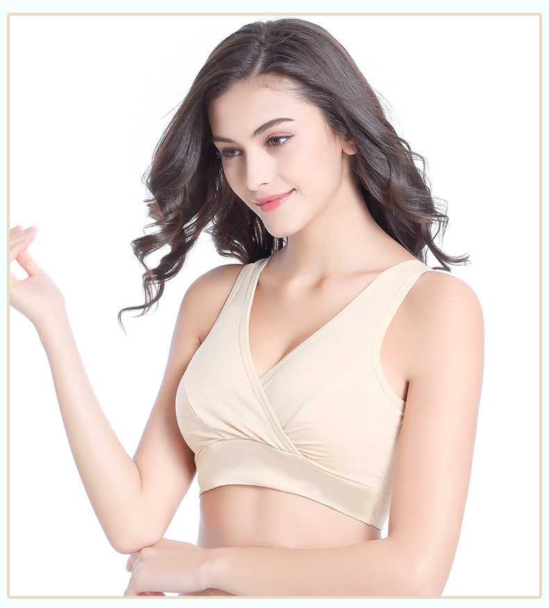 固定乳垫交叉哺乳期文胸 无钢圈 月子用品喂奶春纯棉可放防溢乳垫,孕妇装/孕产妇用品/营养,哺乳文胸,淘宝优惠券,粉丝福利购,淘宝优惠卷
