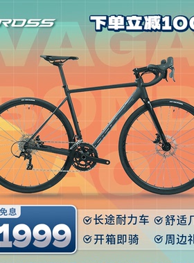 BROSS自行车Vagabond A0长途耐力公路车2*9速油压碟刹