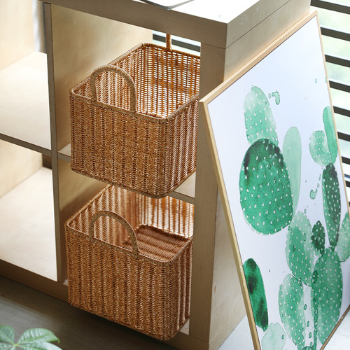 欧式编织手提篮脏衣篮卧室玩具篮子 衣橱整理置物篮筐家用收纳篮