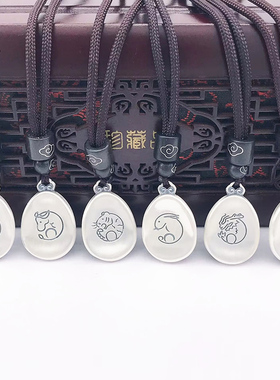 十二生肖999纯银吊坠男女士款复古风简约高级感项链男生配饰挂坠