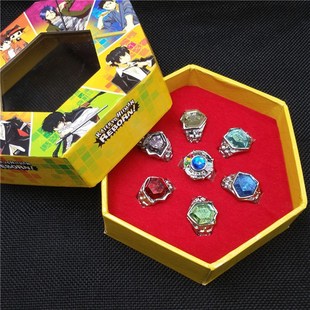 现货家教彭格列守护者戒指套 阿纲大空守护戒指指环动漫饰品礼物