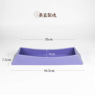 流船型 排列插花新中式花道小原器皿样K式日式创意禅意陶瓷花器