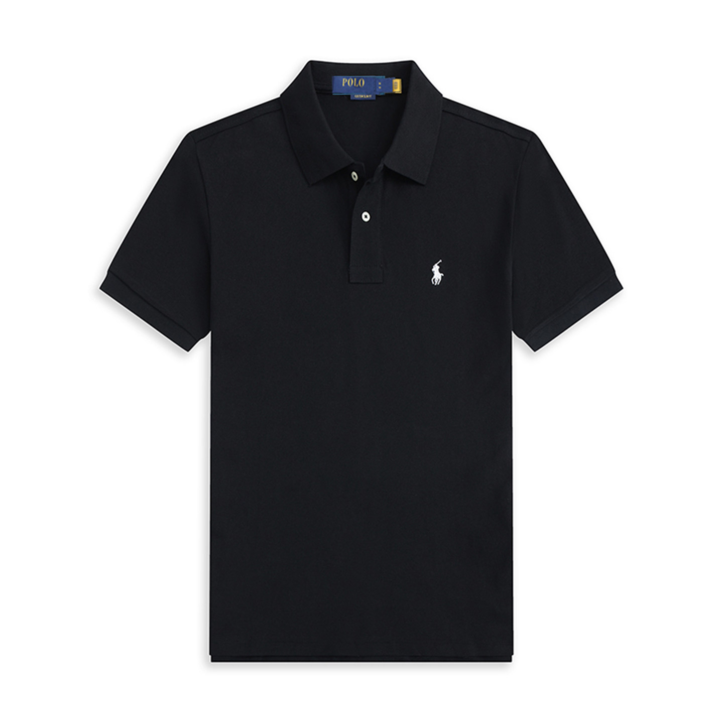 thumbnail for Paul short sleeve polo shirt men's black summer new pony logo business casual solid color half sleeve t-shirt top