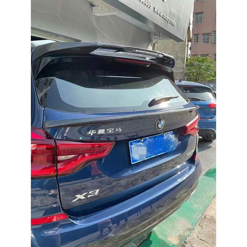 适用于宝马新X3 ix3 G01 g08 改装真碳纤维尾翼 顶翼 中翼 免打孔