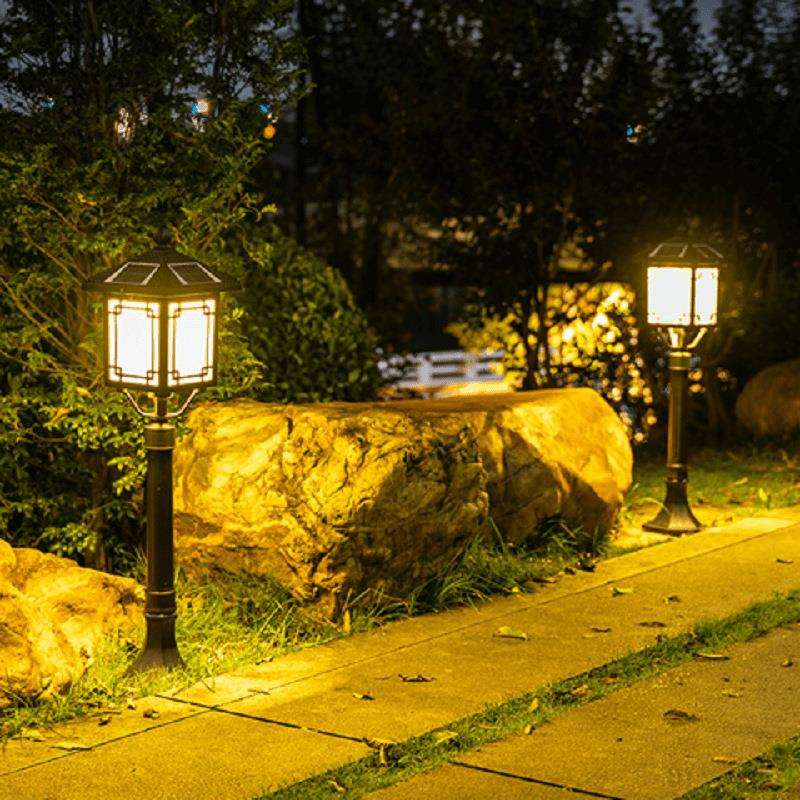 太阳能草坪灯别墅欧式庭院灯田园花园灯草地户外防水太阳能景观灯