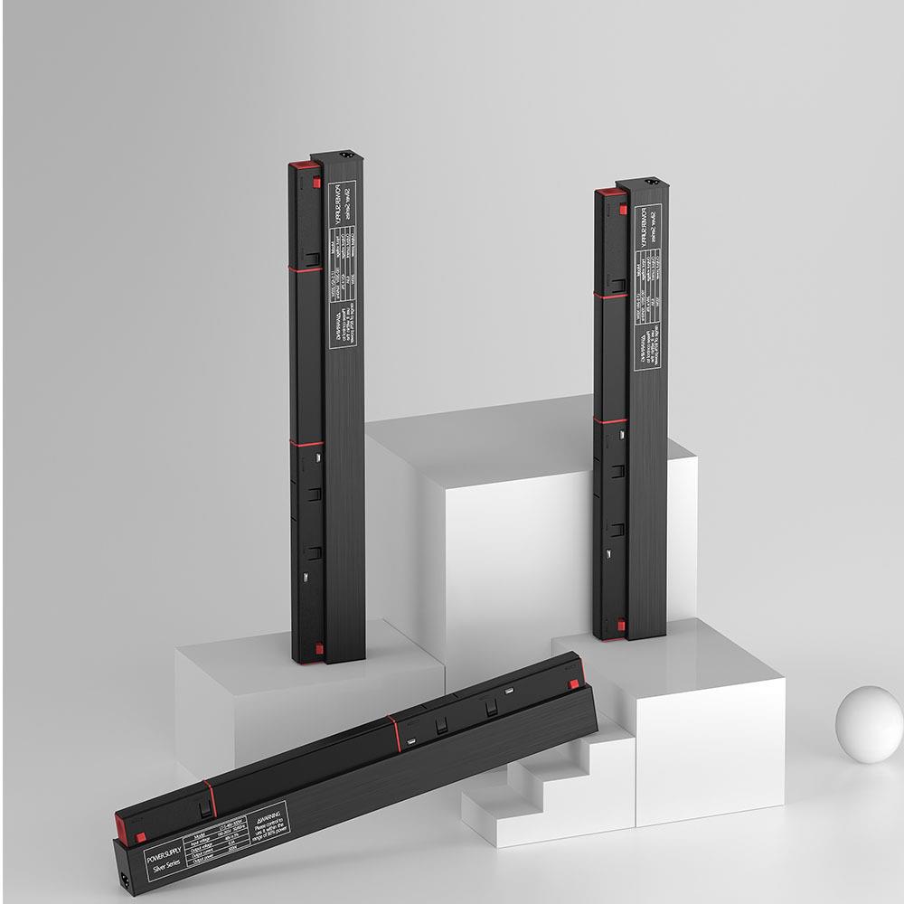 带3C认证一体化48V磁吸轨道灯电源100WLED驱动恒压磁吸电源灯200W