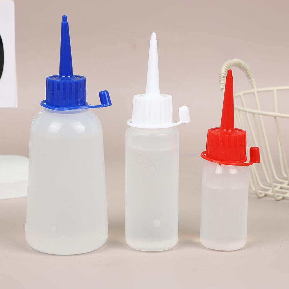 厂家透明尖嘴挤压瓶胶水软塑料瓶扎染颜料瓶美缝剂带刻度带盖