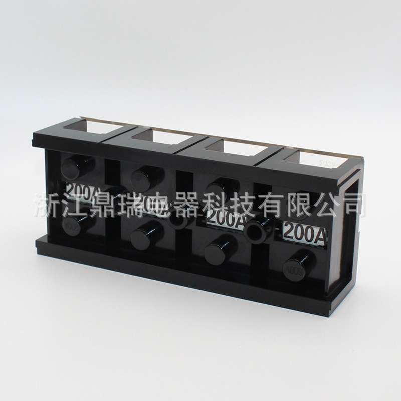 厂家直供(TC-2004)(200A4P)阻燃胶木加厚铜固定式大电流接线端子