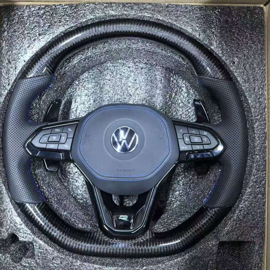 原装全系MQB平台PQ平台VEO平台均可安装碳纤维多功能方向盘