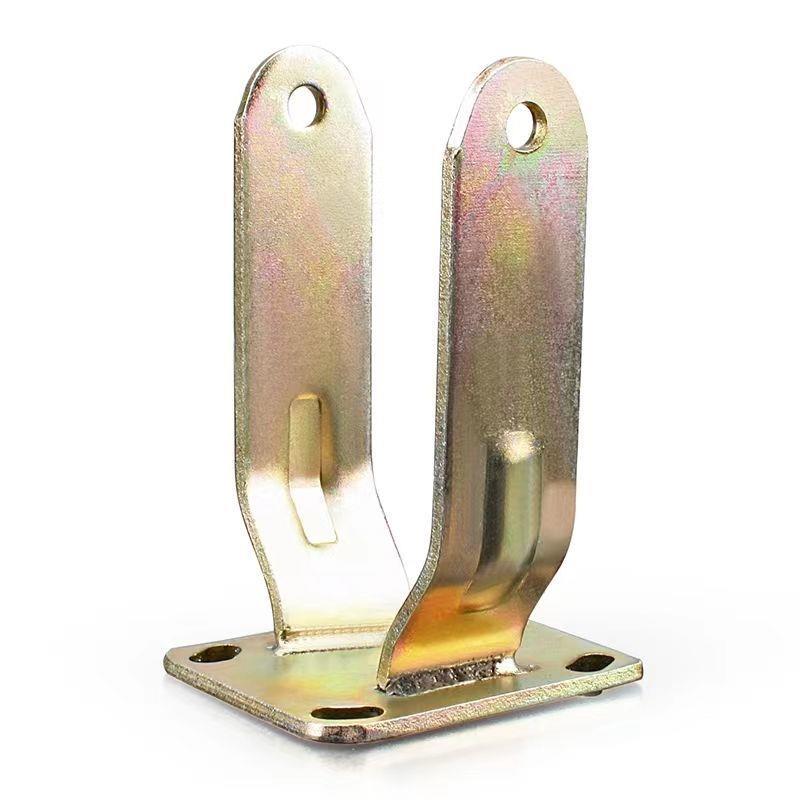 万向轮支架重型8寸10寸脚轮配件加厚定向底座架子平板手推车支架