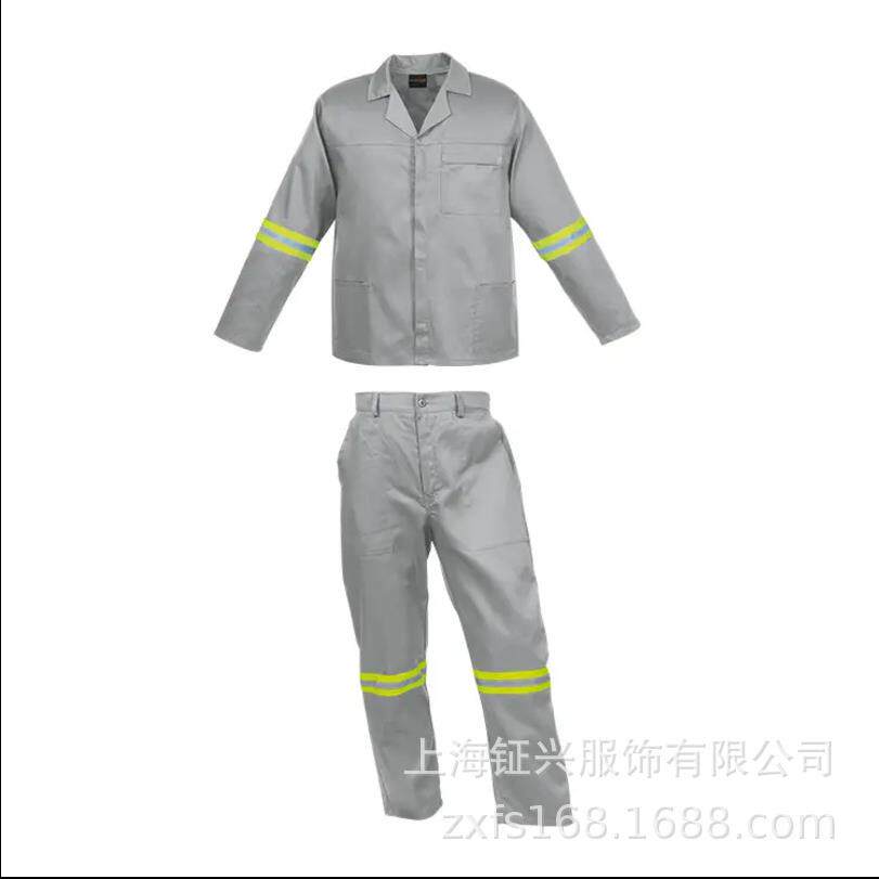 油田全棉阻燃防静电卡其色纱卡工作服夹克裤子套装卡来图样制作