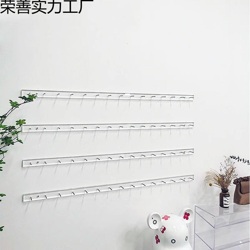 网红穿戴甲陈列架亚克力挂墙透明展示板美甲上墙展示架壁挂置物架