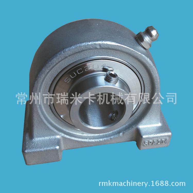不锈钢外球面带座轴承-SUCPA205