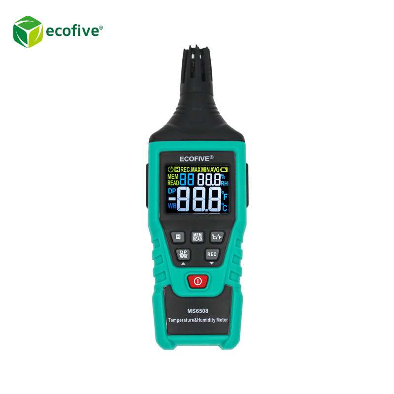 ecofive莱蘼 MS6508数字温湿度计 便携式露点温度测量MS608迷你型