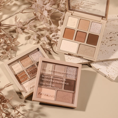 珠光细闪自然哑光修容高光腮红