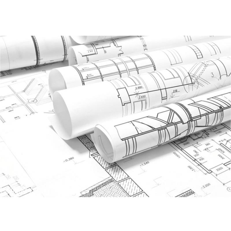A0A1A2工程复印纸 80克CAD绘图纸卷筒装880/620/440X150米白图纸