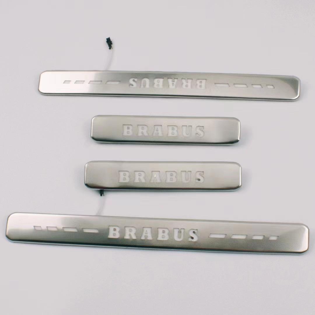 benz2019-23奔驰大G级W463W464G63BRABUS AMG带灯门槛条迎宾踏板