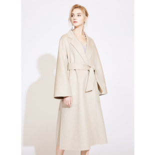 Lillo Lilly奢品高定意大利Colombo高端双面百分百纯羊绒大衣女