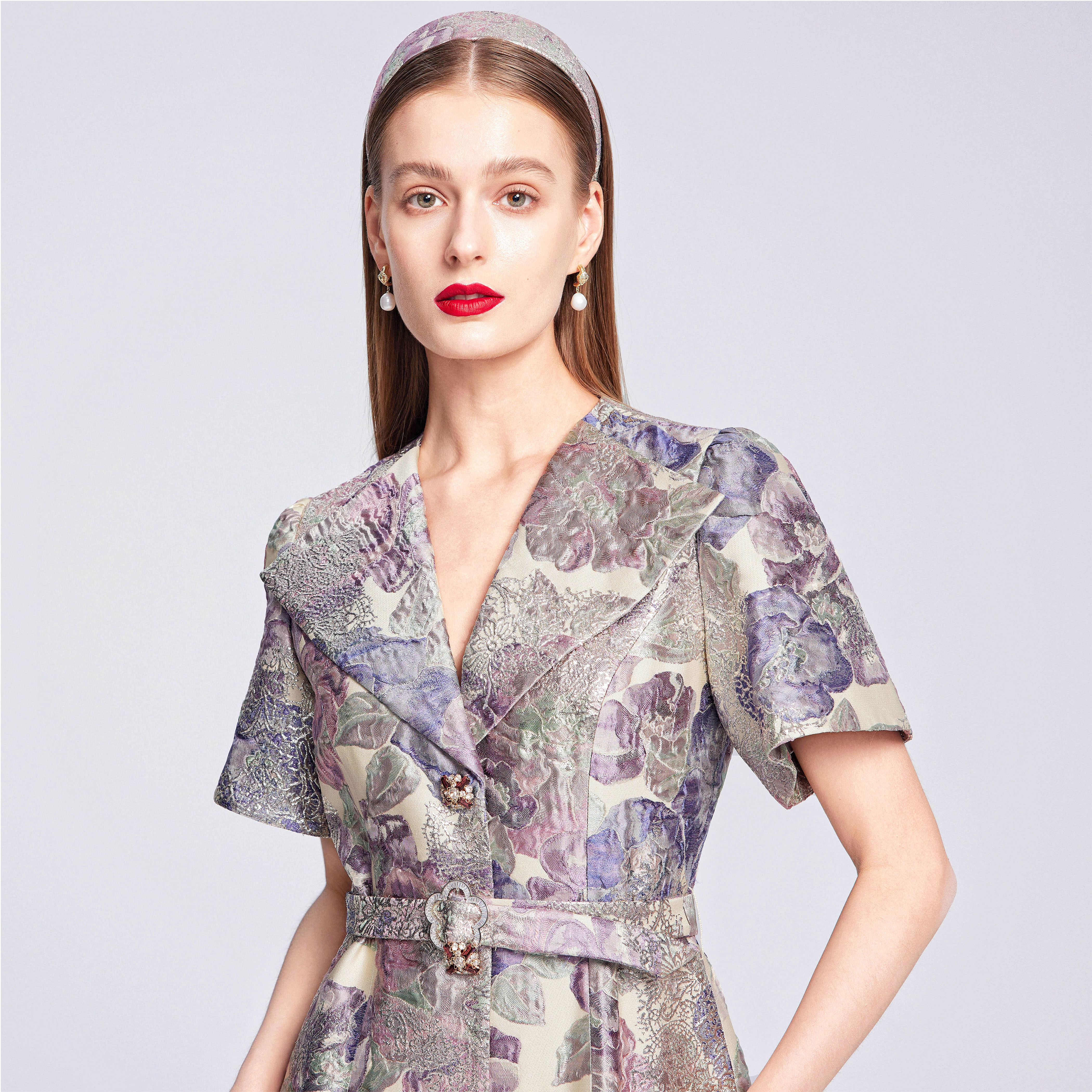 Lillo高定意大利TGM真丝提花风衣