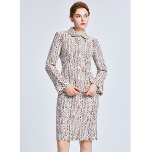 Lillo Lilly奢品高定法国小香风粗花呢宫廷名媛风高端定制套装