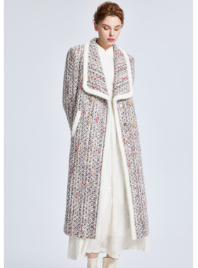 Lillo Lilly奢品高定小香风法国Jules Tournier名媛风粗花呢大衣