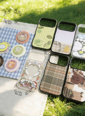 暖暖小屋可爱手机支架磁吸神器伸缩防摔气囊Boocha趴趴走可旋转