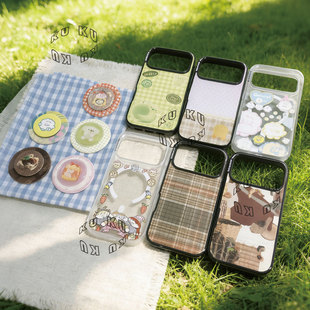 暖暖小屋可爱手机支架磁吸神器伸缩防摔气囊Boocha趴趴走可旋转