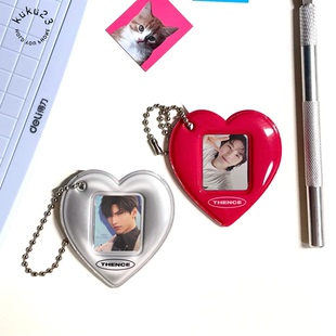 爱心痛卡包手机支架追星痛包二次元卡套挂件mini寸照咕卡相片定制