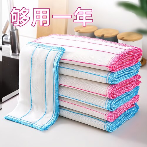 吸水不掉毛不沾油洗碗抹布
