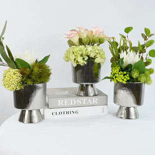 简约现代北欧高档软装 饰花卉摆件 仿真餐桌花酒店大堂售楼部前台装